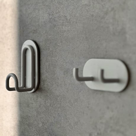 wallhook-03008　2個セット アイアン Jフック ウォールフック