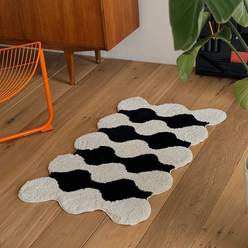 rug-03084 dot モノトーン デザインラグ 40cm×70cm / 60cm×105 rug-03084 dot モノトーン デザインラグ 40cm×70cm / 60cm×105