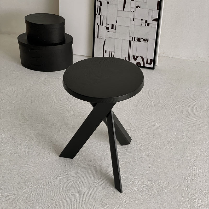 サイド・テーブル、スツール table-03165 ステンレス ラウンド スツール サイドテーブル H40