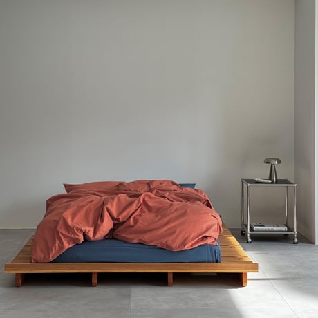 beddingsets-03106　orange×navy 布団カバーセット