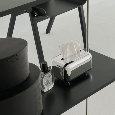 予約販売6月下旬～7月上旬頃発送予定　tissuebox-03031　シルバー ティッシュケース