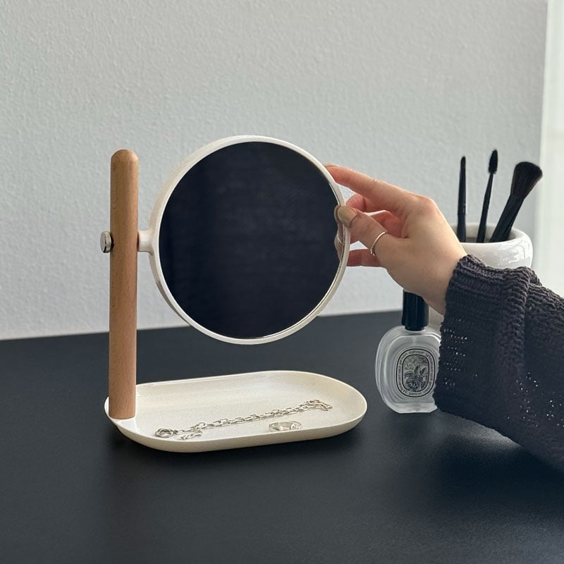 mirror-03046 トレイ付き 卓上ミラー | ART OF BLACK