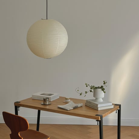 light-03287　生成り色 Rice Paper Shade Medium  50cm 和紙 ペンダントライト