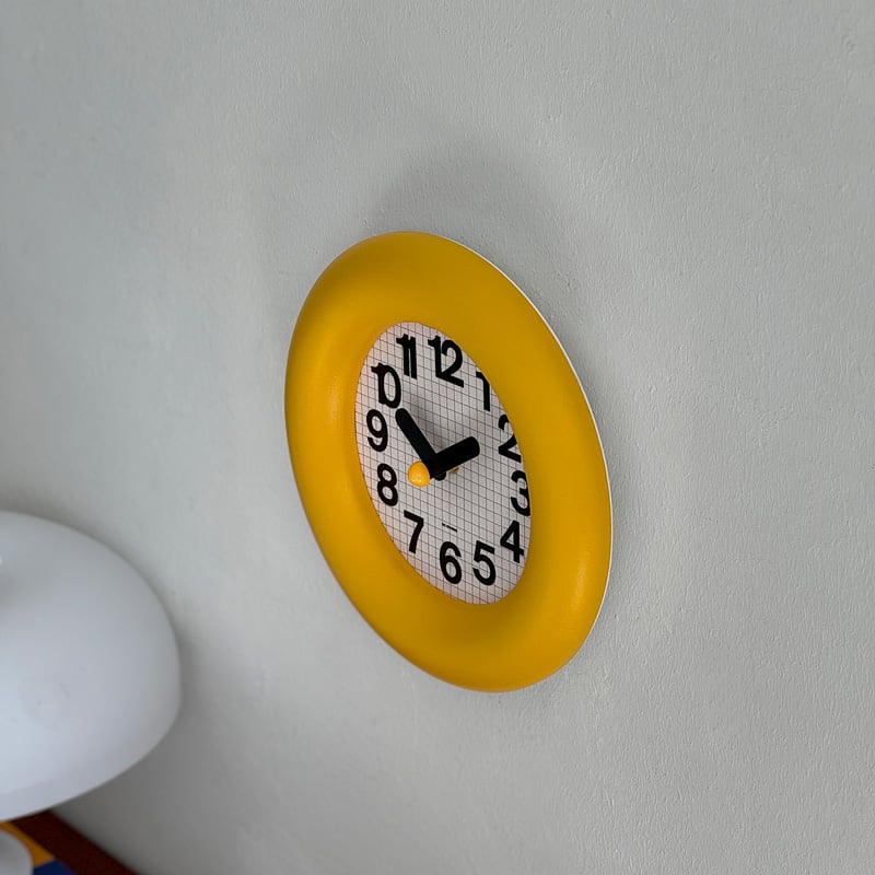 予約販売2月中旬～2月下旬頃発送予定 clock-03074 yellow ラウンド