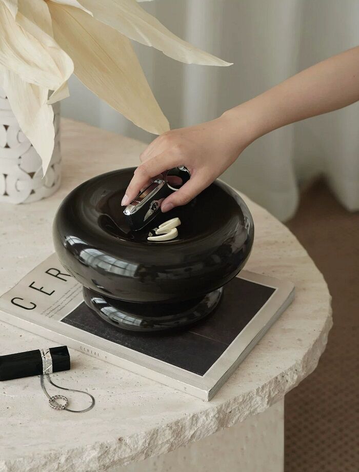 compote-03011 チャビー セラミック コンポート プレート | ART OF BLACK