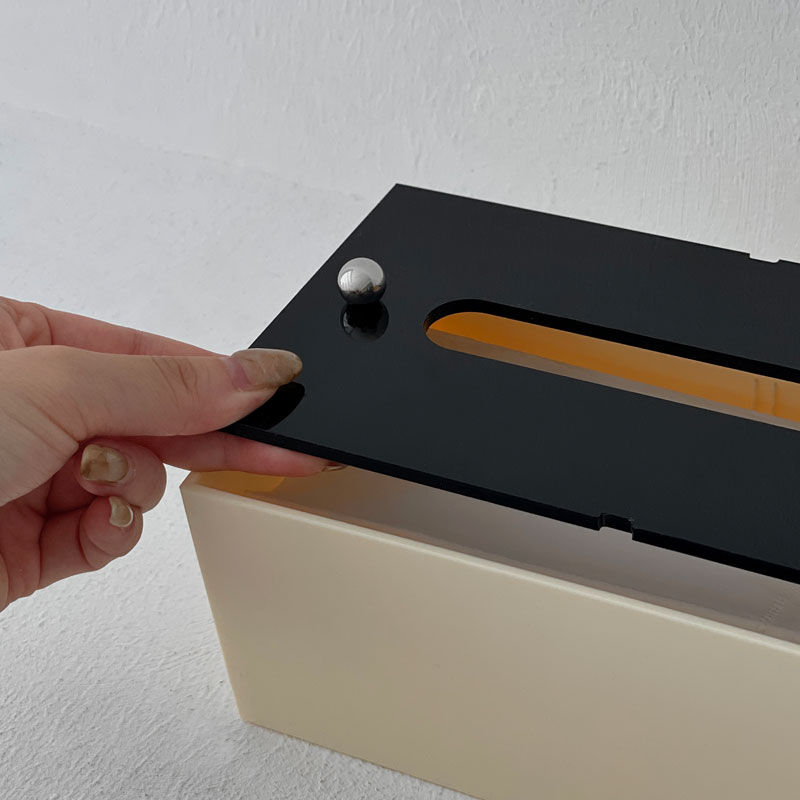 tissuebox-03052 バイカラー アクリル ティッシュケース | ART OF BLACK