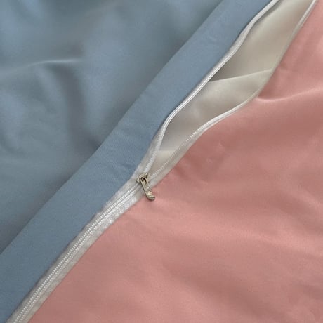 beddingsets-03105　blue×pink リバーシブル 布団カバーセット