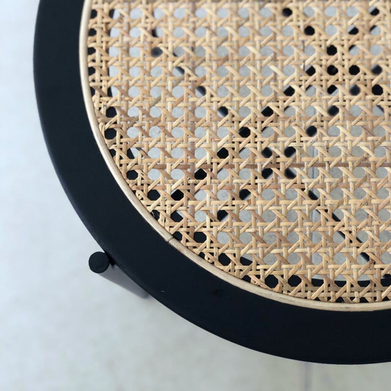 『希少』ラタン　アンティーク　サイドテーブル 希少』ラタン アンティーク サイドテーブル