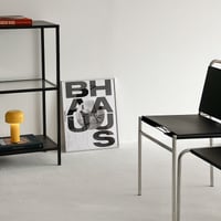 poster-03074　BAUHAUS レタリング シルバーフレーム アートポスター 50×40cm