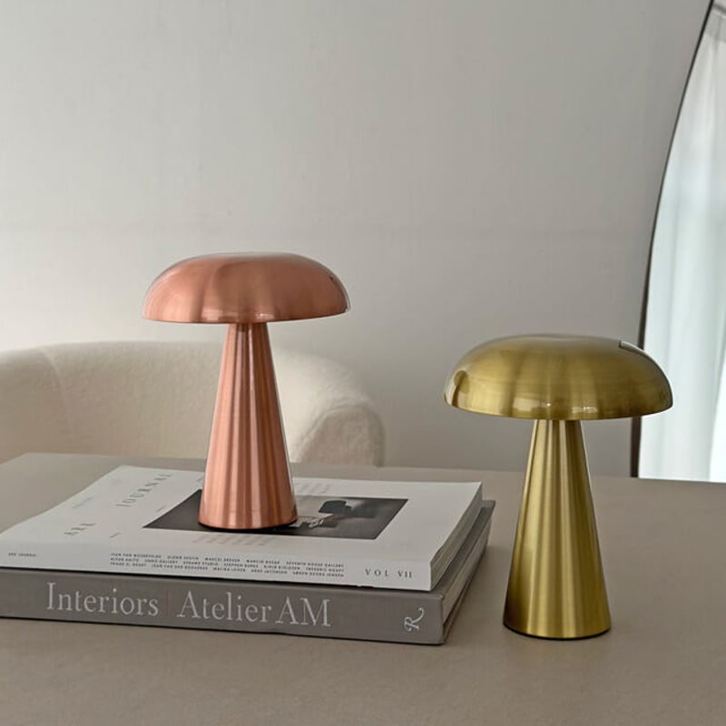 light-03134 USB mushroom テーブルランプ フルタッチ式 コードレス |