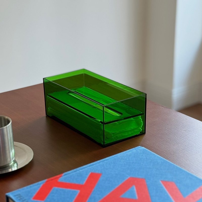 専用ティシュボックス2個セット tissuebox-03084 カラー アクリル インセット ティッシュケース | ART O