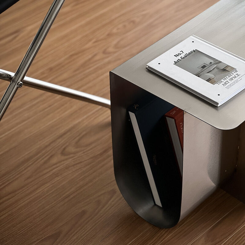 ステンレス スクエア サイドテーブル スツール モダン シンプル アート