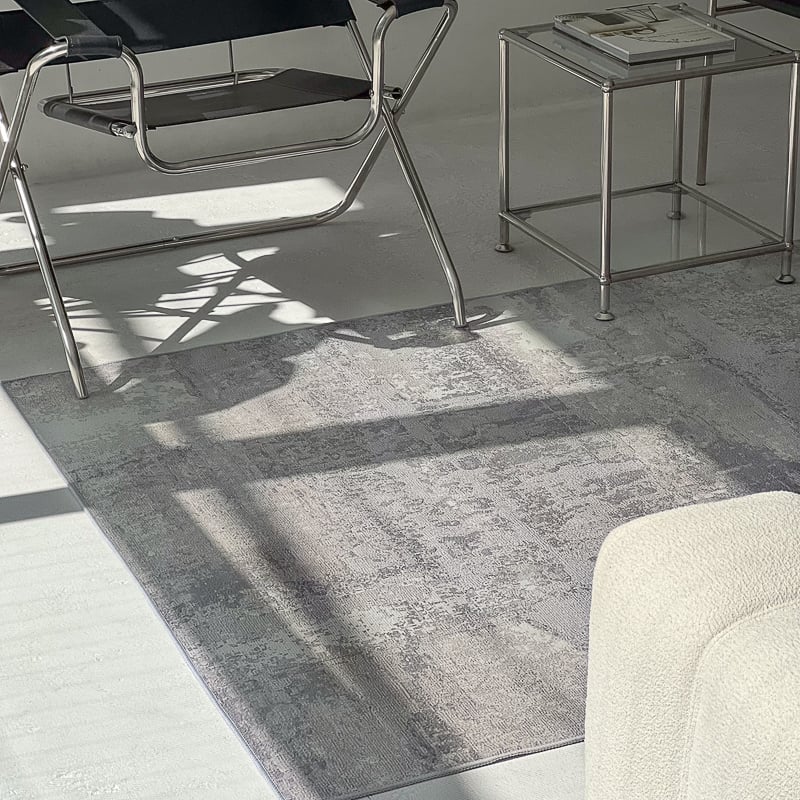 rug-03030 ラグ 140×200cm グレー デジタルモザイク rug-03030 ラグ 140×200cm グレー デジタルモザイク