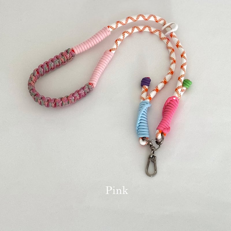 strap-03001 マルチカラー パラコードストラップ スマホショルダー