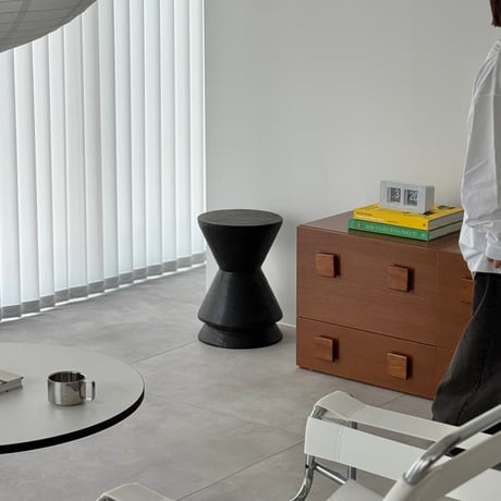 table-03187　天然木 Conical Stool 丸太スツール H45 W31