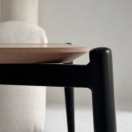 table-03139　ホワイトオーク突板天板 アイアンレッグ リビングテーブル