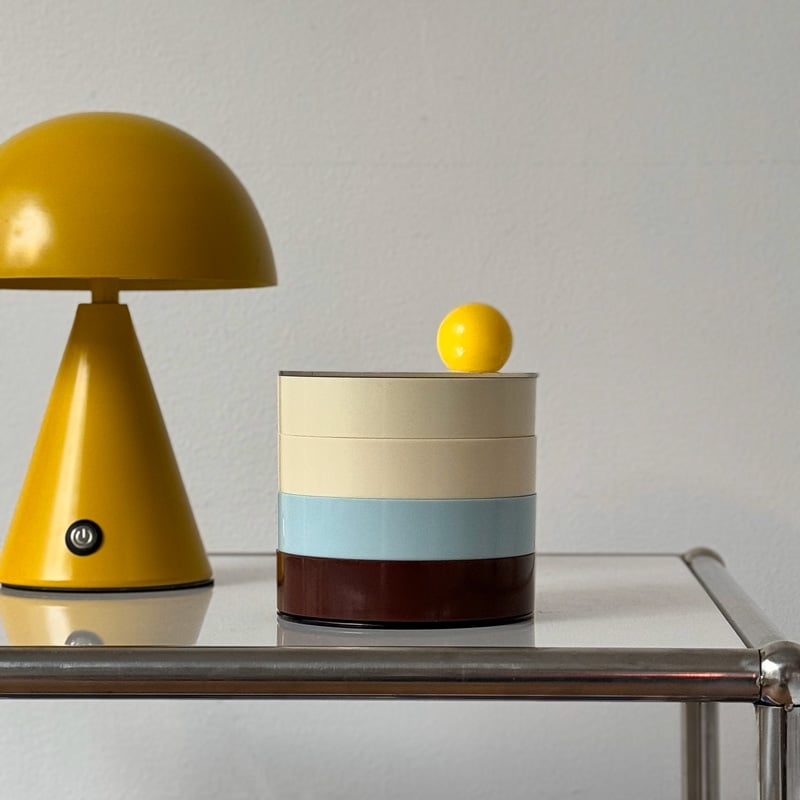 box-03062 蓋付き 回転 ラウンド小物ケース 4段 | ART OF BLACK