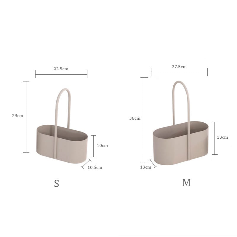 box-03047 アイアン ハンドル付き オーバル収納ボックス | ART OF BLACK