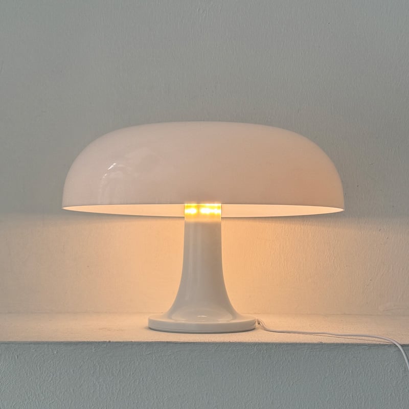 light-03345 USB ホワイト マッシュルーム テーブルランプ LED | ART