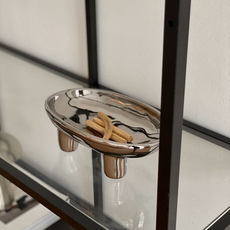 plate-03098　セラミック オーバルプレート アクセサリートレイ