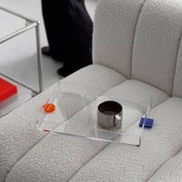 tray-03141　カラーハンドル クリアトレイ