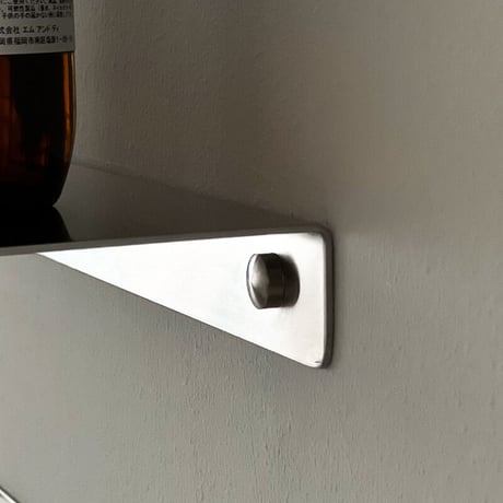shelf-03032　ステンレス ウォールシェルフ30cm / ウォールフック37cm