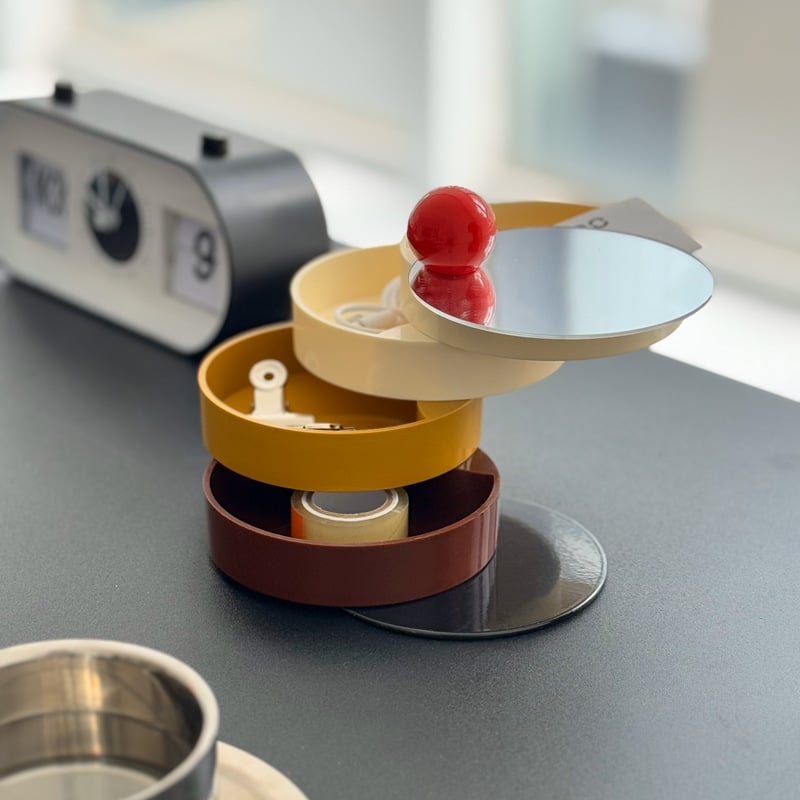 ティファニー　ベア&ブロックラウンドボックス小物入れ dandelion-onlineshop_01-101420