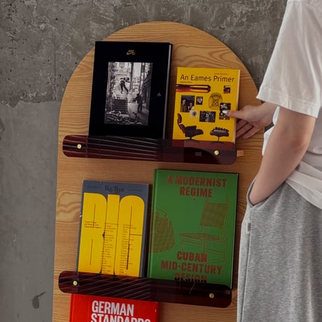 予約販売8月下旬～9月上旬頃発送予定　rack-03105　アーチデザイン 立て掛け マガジンシェルフ H120cm