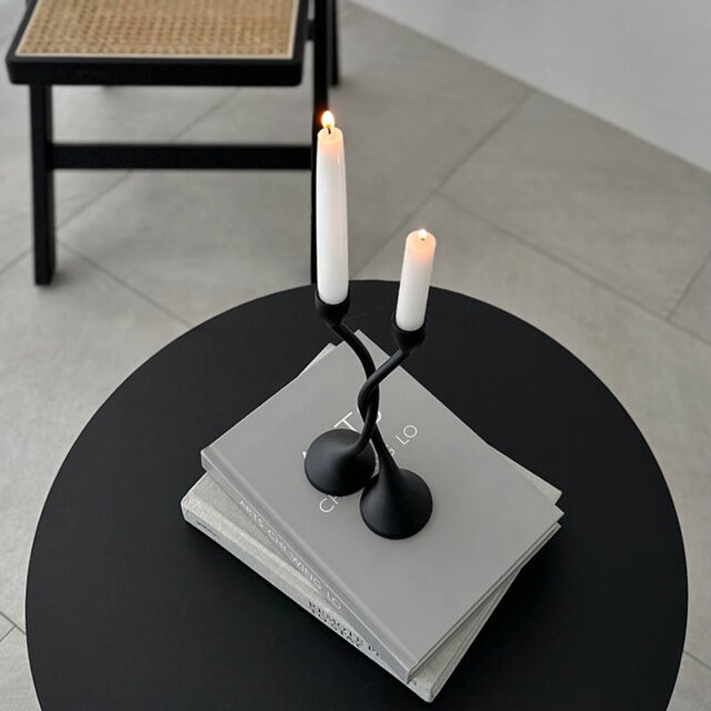 candle-03092 Twin ブラック キャンドルスタンド | ART OF BLACK