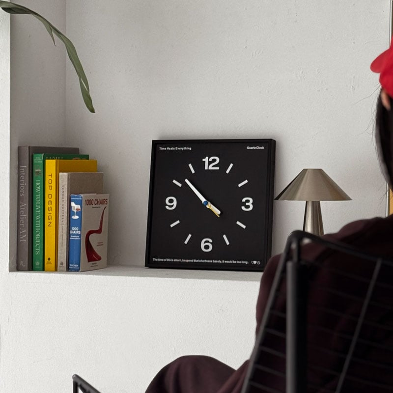 家具時計 予約販売12月中旬～12月下旬頃発送予定 clock-03116 Black / White