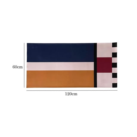 tablecloth-03073　color block 防水防油 デスクマット 60cm×120cm