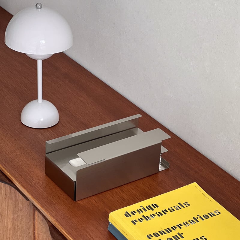 tissuebox-03081 ステンレス インセット ティッシュケース | ART tissuebox-03081 ステンレス インセット ティッシュケース | ART