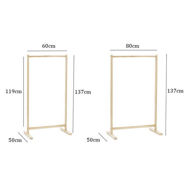 rack-03013 ウッド ハンガーラック 組み立て式 | ART OF BLACK