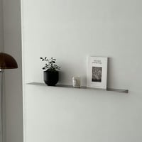 shelf-03033　シルバー ウォールラック ロング100cm