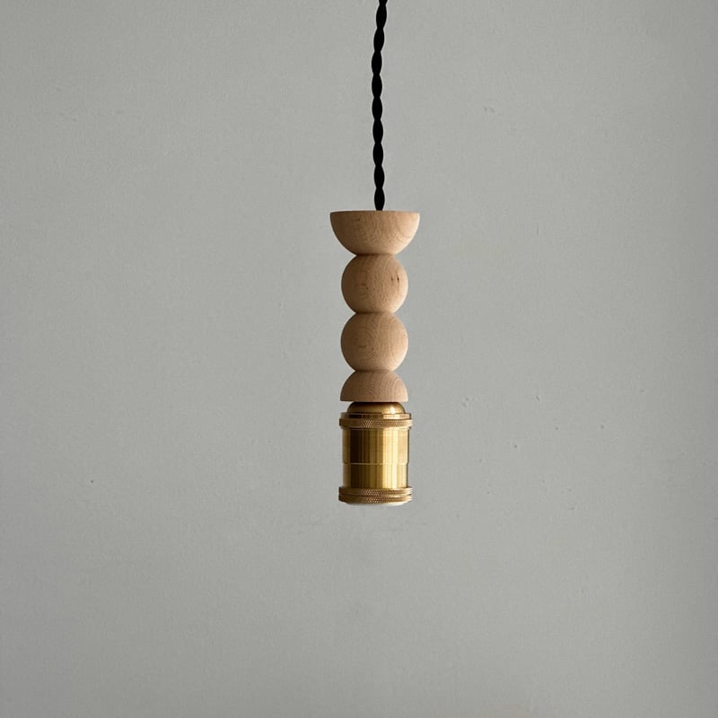 light-03276 ウッドパーツ 無塗装 真鍮ソケット ペンダントライト 口金