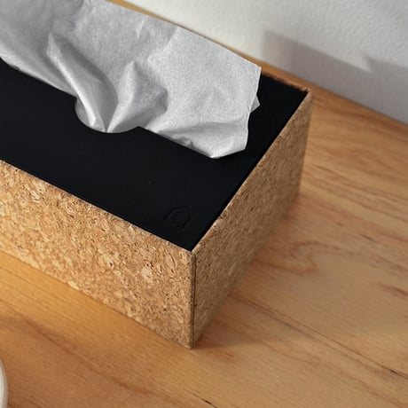 tissuebox-03090　コンパクトサイズ コルク ティッシュケース
