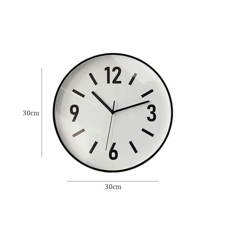 clock-03087　ブラックフレーム ウォールクロック 掛け時計 静音
