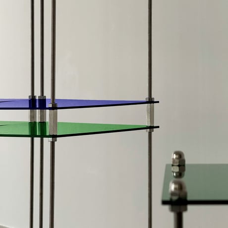 rack-03092　カラーアクリル スクエア型 モジュールシェルフ