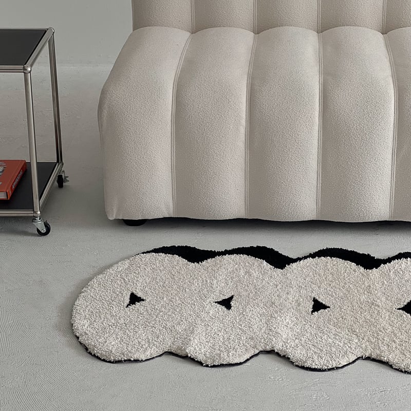 rug-03085 モノトーン ラグ 44cm×69cm / 65cm×105cm | ART