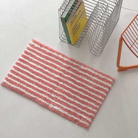 mat-03084　ロンドンストライプ ラグ 40×70cm