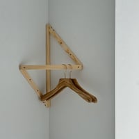 wall-03098　天然木 コーナーハンガーバー