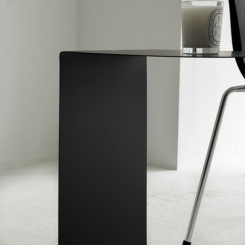 table-03092 アーチ型 アイアンサイドテーブル ブラック | ART OF BLACK