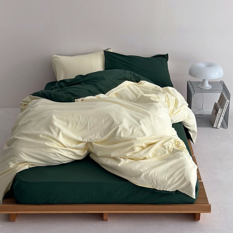 beddingsets-03037 yellow×green リバーシブル 布団カバーセット beddingsets-03037 yellow×green リバーシブル 布団カバーセット