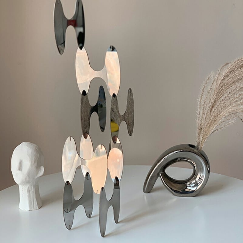 objet-03021 ミラー アート オブジェ 4枚セット | ART OF BLACK