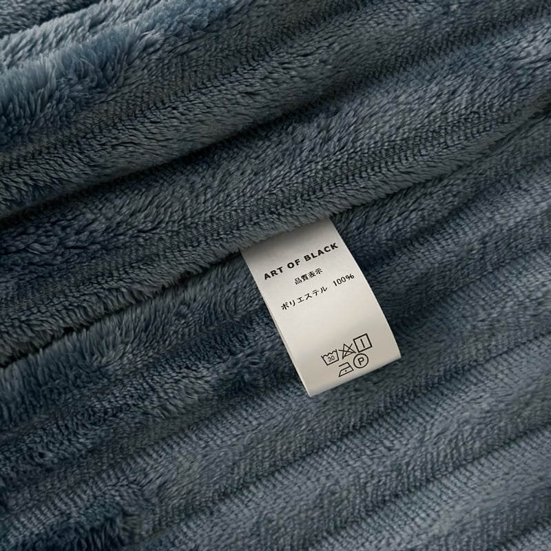 pillowcase-03014 ストライプ ラビットファー ふわふわ毛布 枕カバー 2