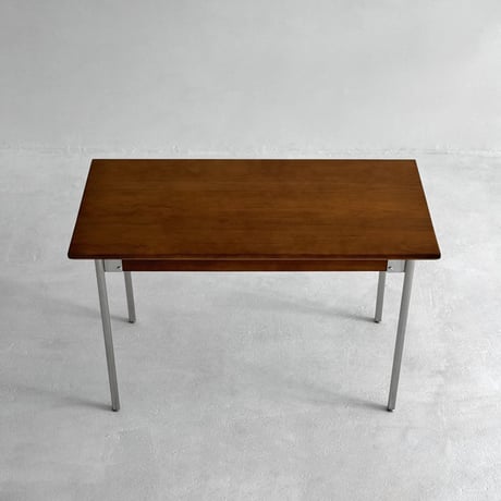 table-03173　ウッドトップ×ステンレスレッグ デスク