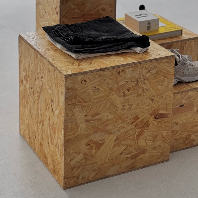 box-03066 受注販売 OSB合板 ディスプレイボックス | ART OF BLACK