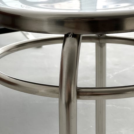 chair-03052　ステンレス ラウンド スツール