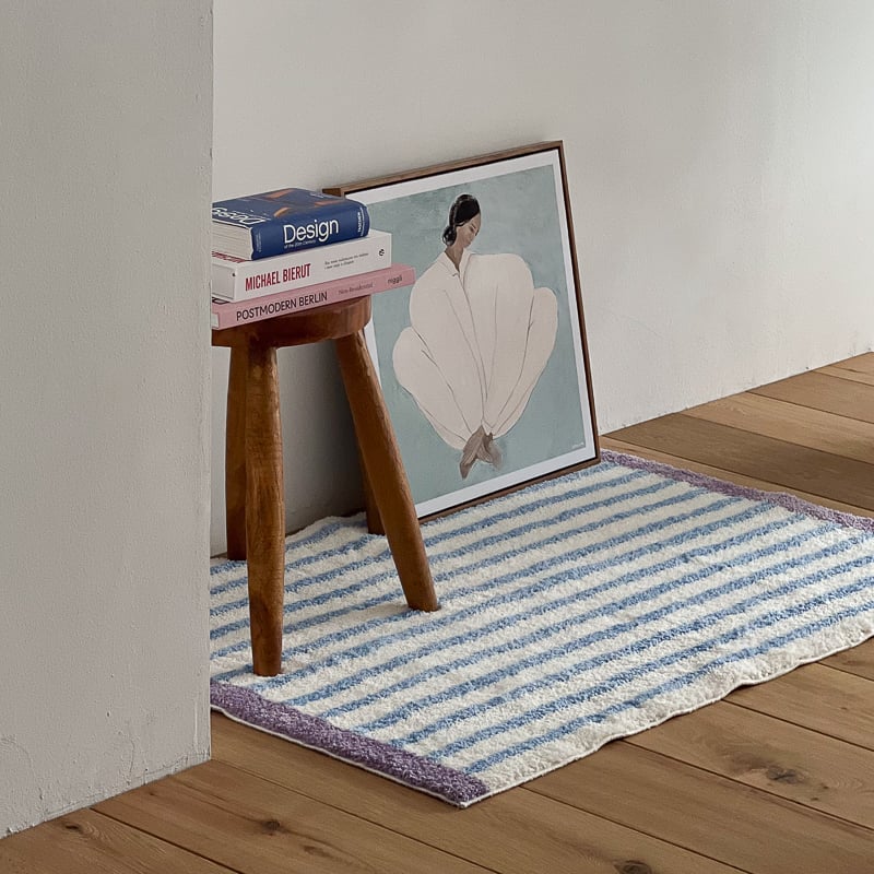 SUPREME ストライプラグ rug-03073 カラー ストライプ ラグ 80cm×120cm | ART OF BLACK