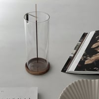 incenseholder-03060　fork 真鍮 グラスインセンスホルダー